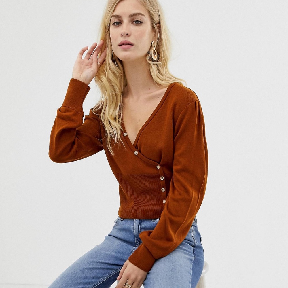 ASOS wrap sweater - new with tags!